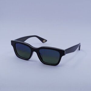 Gucci GG1641SA 003 Sunglasses Black Square Frame, Blue Lenses